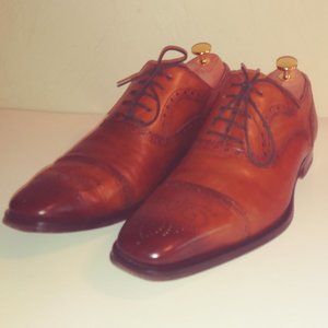 Magnanni Cap-Toe Oxford Cognac 9.5 (13975)